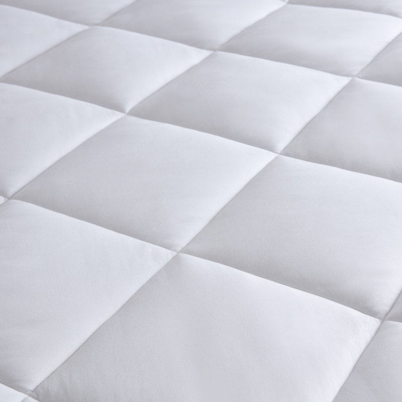 White Chartier Brushed King Mattress Pad, King