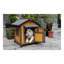 45 in. Solid Wood Dog House with Raised Floor for Medium Dogs