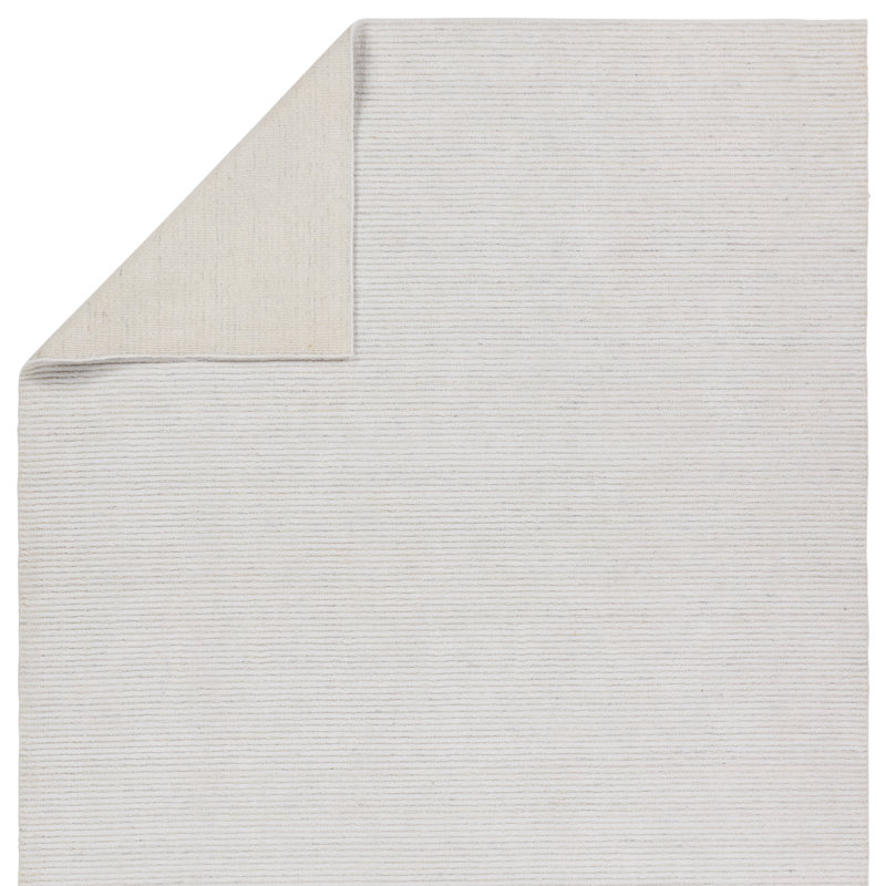 Striped Area Rug in Ivory, Rectangle 8' x 10'