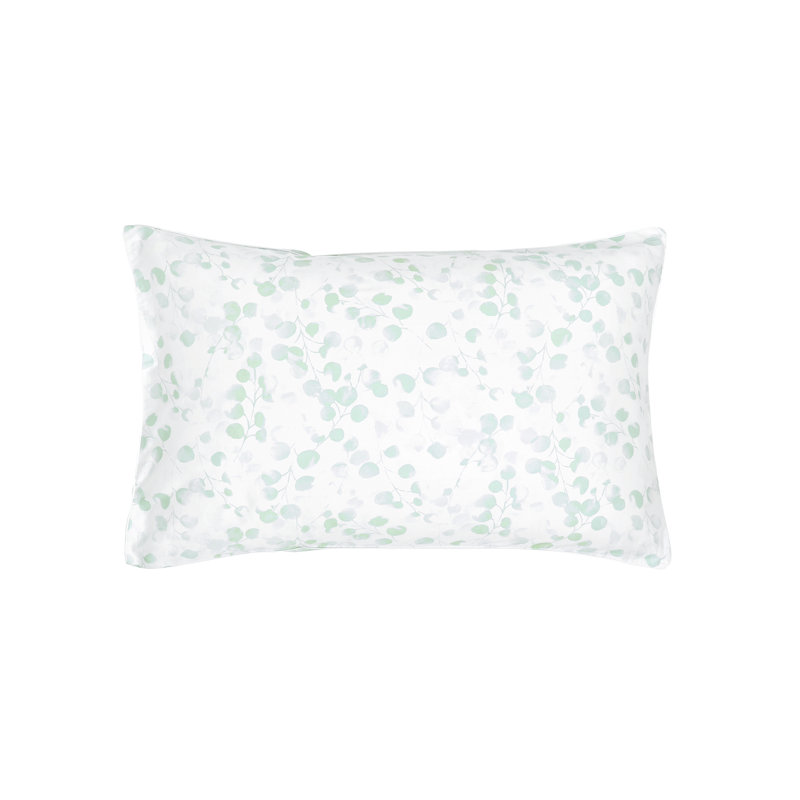 Rosée sauge Euro sham, Green; White, Rosée sauge, Standard