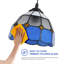 Luminaire suspendu en verre Barclay Modern Vintage Tiffany