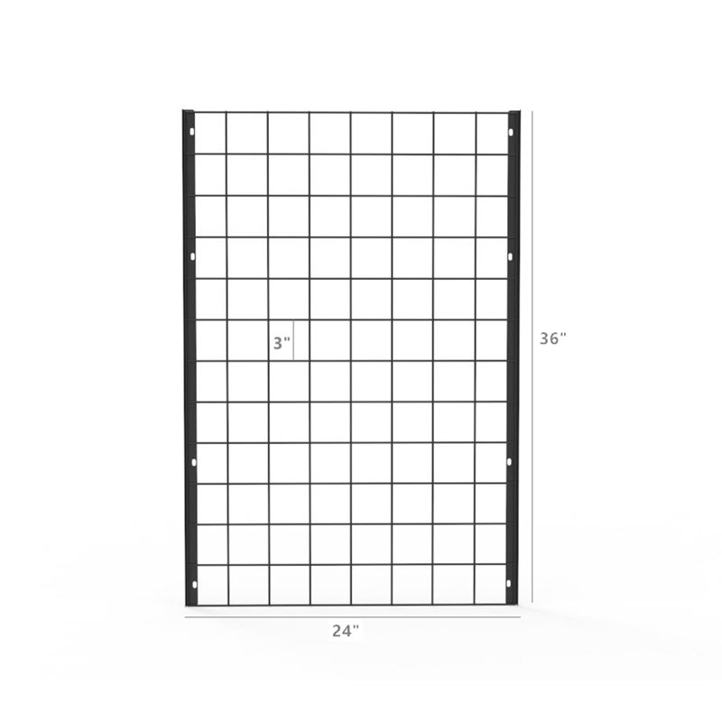 Rebrilliant® 2'X 6' (Come In 2 PCS Of 2X3') Black Wire Grid Panel Wall Display Grid Wall E2EC6A2402074751A3FC159235EEAD1A
