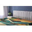 Drap-housse moderne Ambesonne Mid Century_ Lake Mountains_ Bleu sarcelle foncé gingembre-95978022