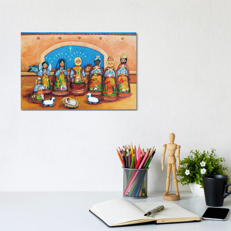 Nativity by Candy Mayer - Wrapped Canvas Gallery-Wrapped Canvas Giclée, 20.32 cm H x 30.48 cm W