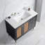 Meuble-lavabo 36 po avec lavabo en céramique et meuble-lavabo en rotin avec deux portes et tiroir-573246436