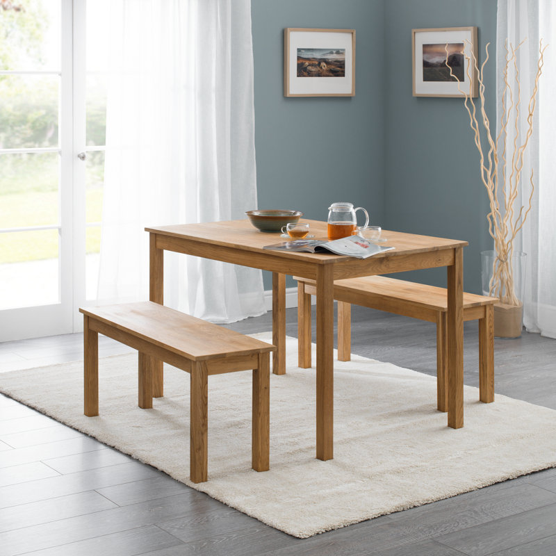 Carmel Solid Wood Bench, Rich Oiled Oak