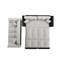Lit convertible 3-en-1 Amandine gris, tube en acier de 74,8 po de largeur, grand lit escamotable gris facile à utiliser, tissu respirant multifonctionnel, construction, 2 coussins-121361715