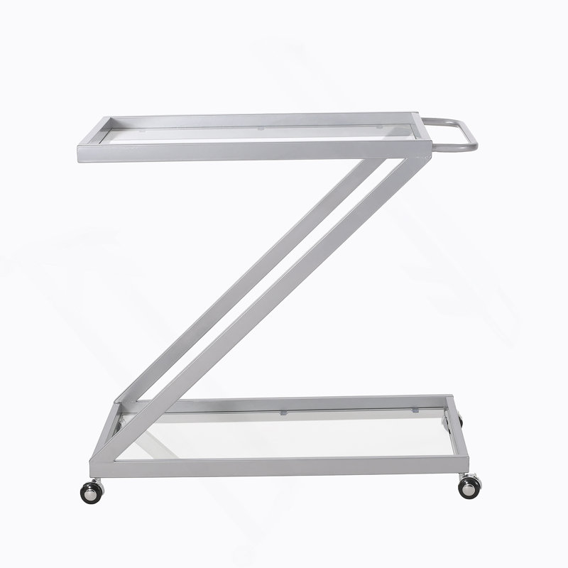 Chariot-bar élégant et fonctionnel avec fabrication robuste pour recevoir