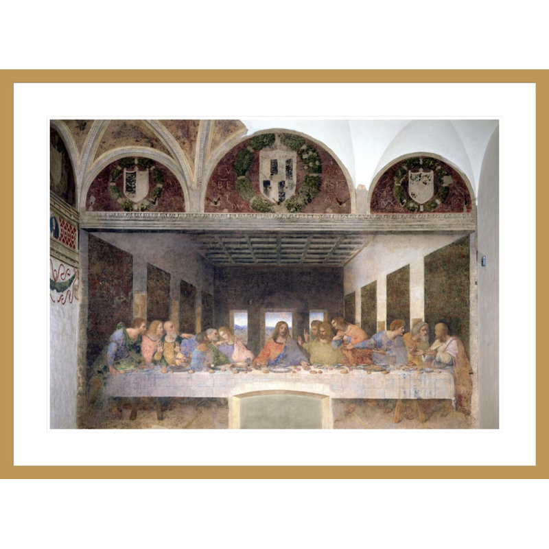 La Cène par Leonardo Da Vinci, H 30,95 po x l 41,5 po