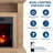 32" Electric Fireplace Media Console with 18" Insert
