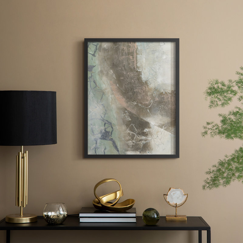 «Forest Walk I», reproduction encadrée - bois massif, H 15 po x l 12 po, Noir, noir, noir, noir