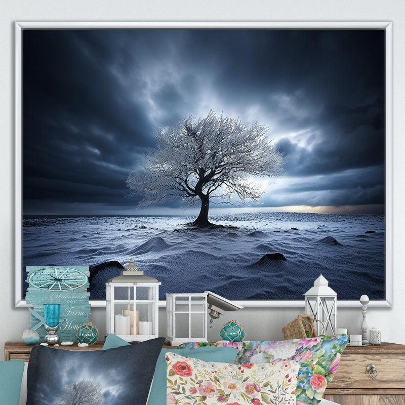 Jamesburg - Arbres, impressions sur toile_106504, H 30 po x l 40 po x P 1,5 po, Toile encadrée flottée blanche