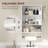 Bathroom Wall Cabinet with Mirror and Towel Bar