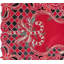 Chemin de table rouge brodé à paillettes-397958496-397958501
