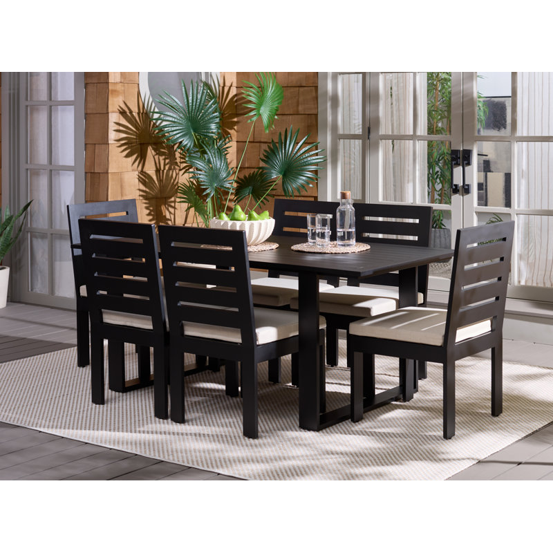 Fash 7 Piece Aluminum Patio Dining Set