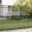 Powder-Coated Steel Fence Panels Included-124587243