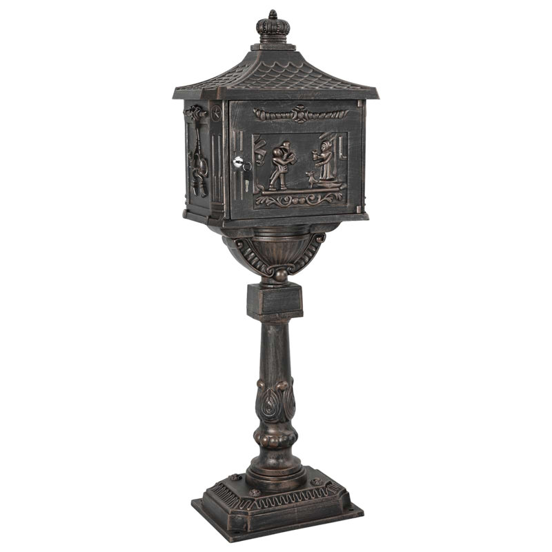 Cast Aluminum Drop Box, Bronze