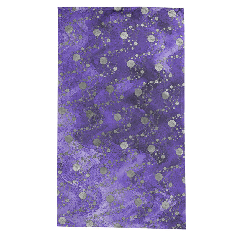 Leffel Abstract Tablecloth, Purple/White
