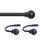 Lowri Ball End Curtain Rod and Holdback Set