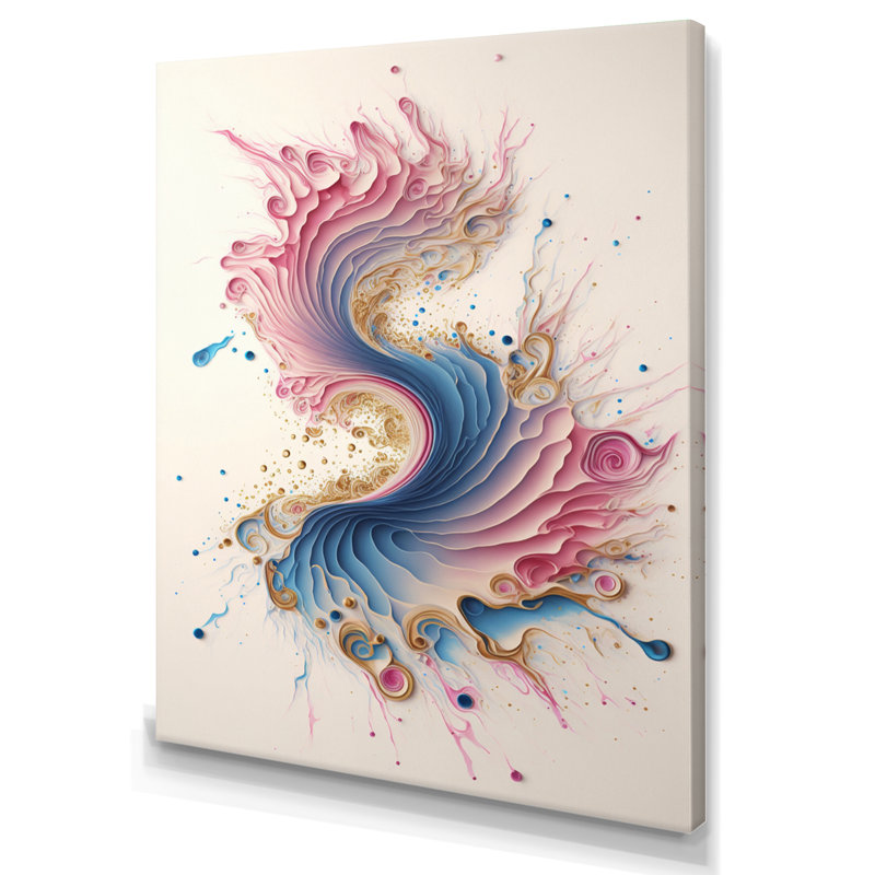 Multicolore Paint Swirl III - impression sur toile tendue