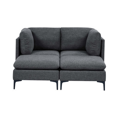 Linen Modular Sectional Sofa with Custom Configuration and Easy Assembly