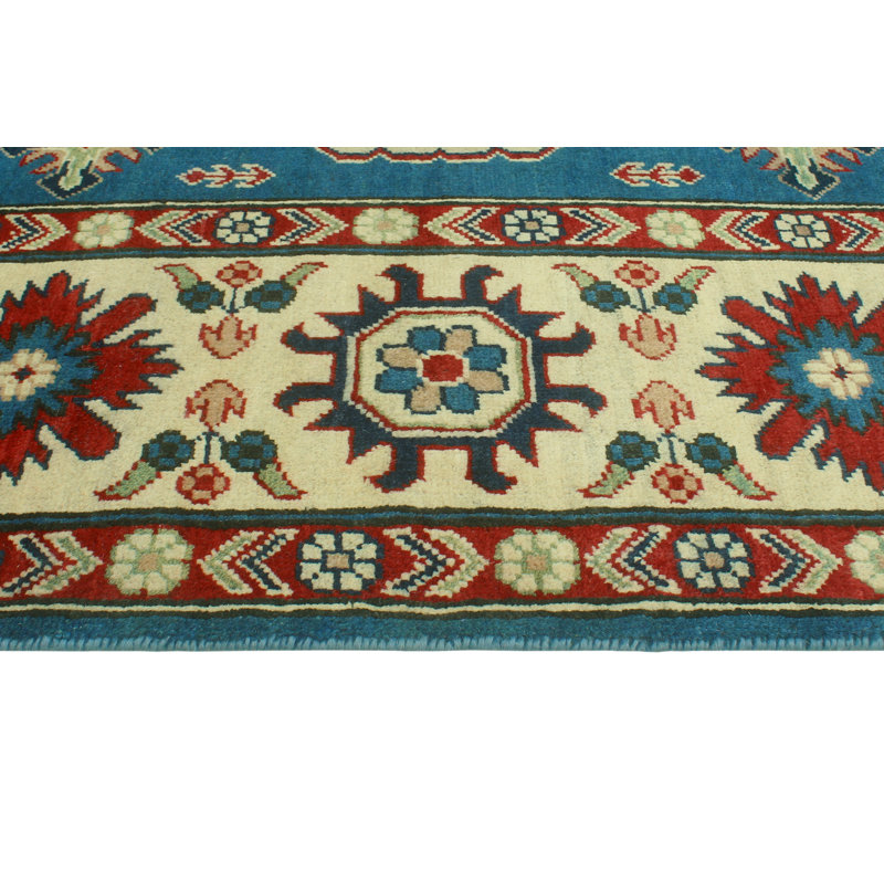 Cekaj One-of-a-Kind 8'4" X 11'9" 2022 Wool Area Rug Blue