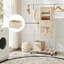 6 Tier Shelf Hanging Closet Organizer, Closet Hanging Shelf With 2 Sturdy Hooks For Storage, Foldable-1039896532-1039896533
