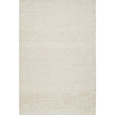 Whalan Handmade Tufted Jute/Sisal Off White Area Rug
