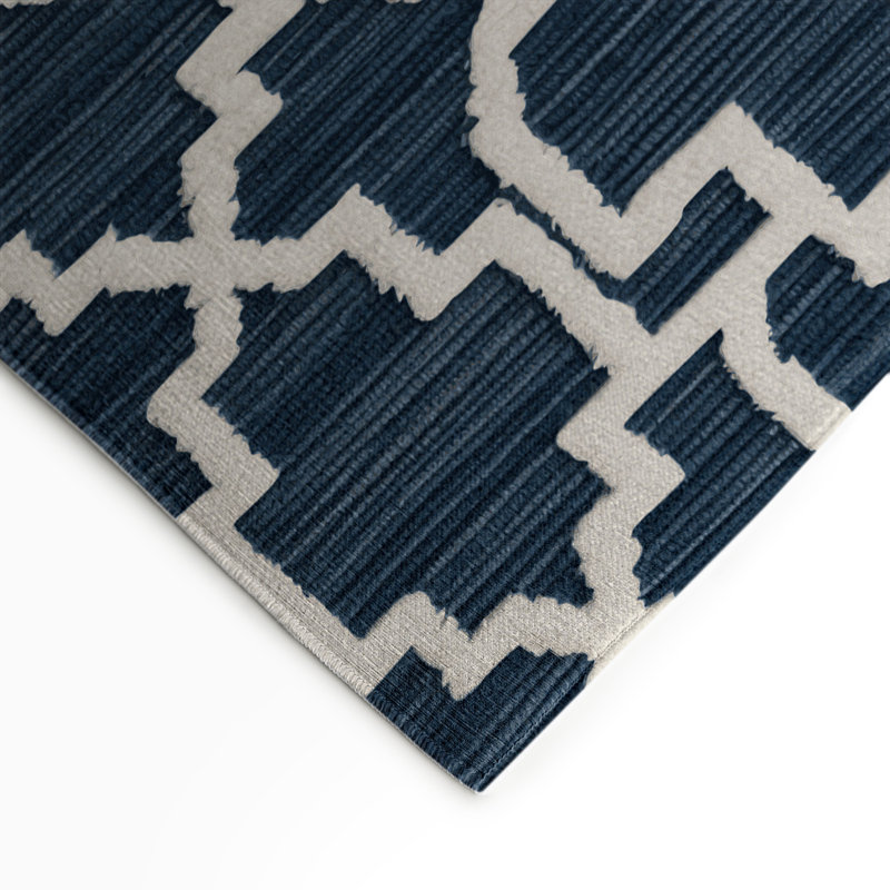 Tapis gris intérieur et extérieur Trellis