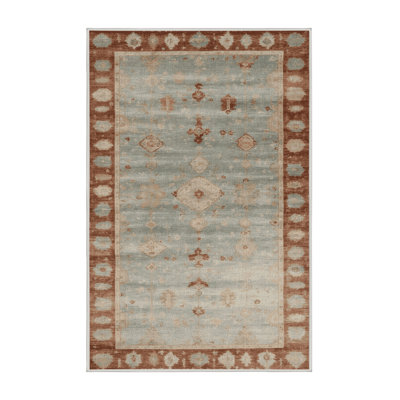 Machine Washable Overdyed Beige Area Rug
