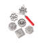 Nordic Ware 6 Piece Swedish Rosette and Timbale Set