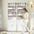 Metal Bookcase, 71 Inch Tall 5-Tier Bookshelf With Door, Industrial White Bookshelf With Adjustable Shelves, 9.2" Deep Storage Shelf For Living Room, Office, Library, Modern Home Furniture