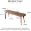 Solid Wood Bench-1957580366