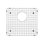 Stainless Steel Sink Grid for Quatrus 17" Sink