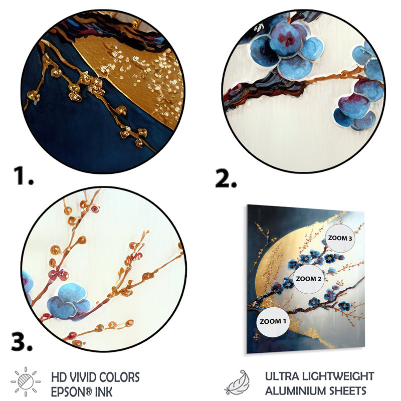 Glam Plants & Flowers Wall Decor on Metal, 20" H x 12" W x 1" D