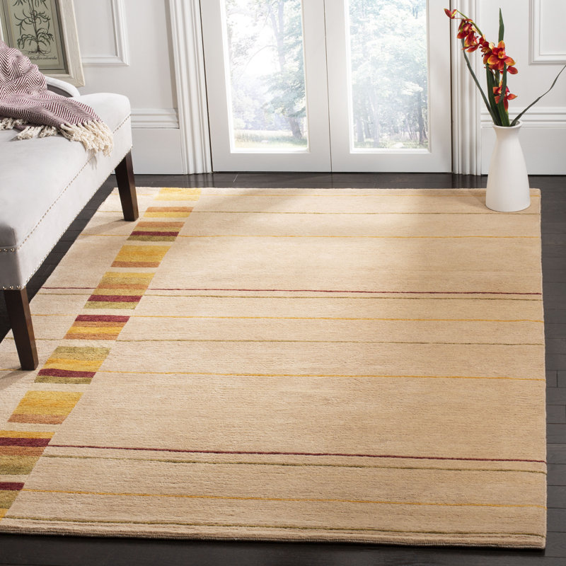 Tapis rayé en laine Imko