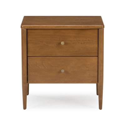 Jacelyn 2 Drawer Nightstand, Pecan