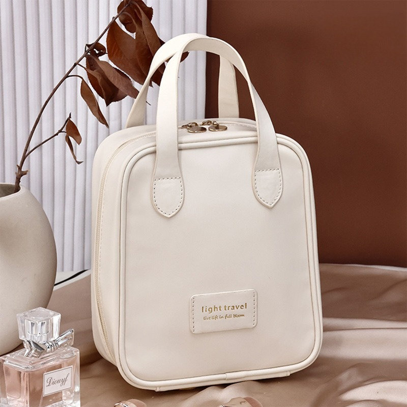 Trousse de voyage imperméable et portable, Blanc