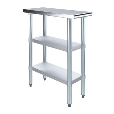 Stainless Steel Equipment Grill Stand, 152x76x61 Cm Stainless Table, Grill Stand Table With Adjustable Storage Undershelf, Equipment Stand Grill Table For Hotel, Home, Restaurant