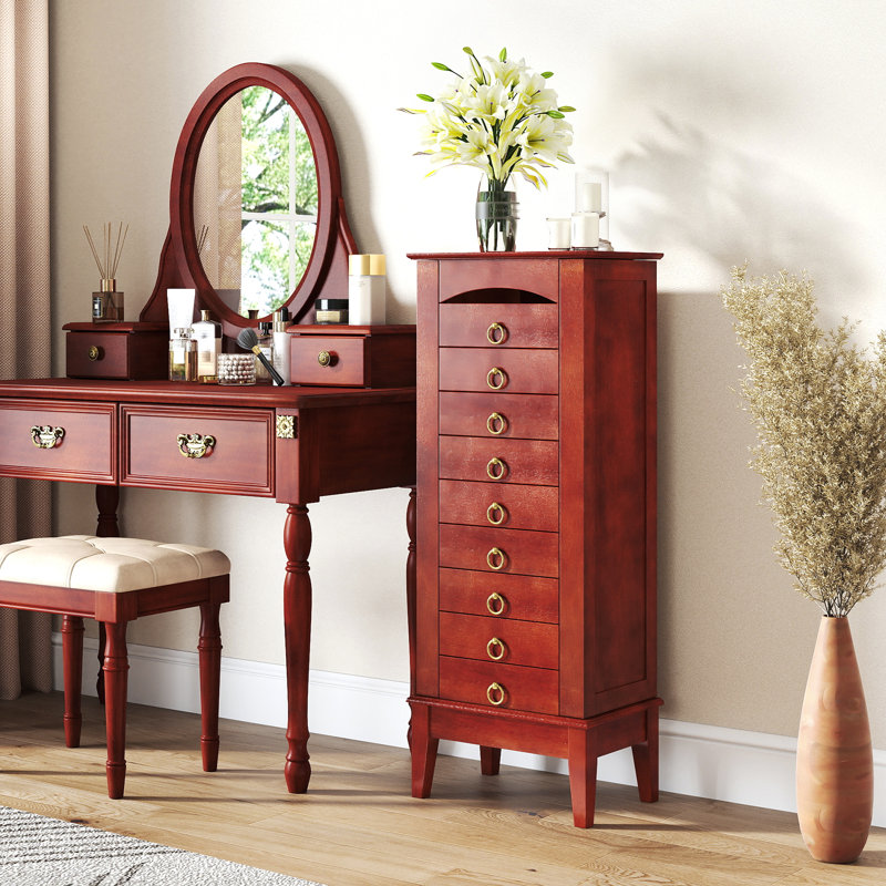 Armoire à bijoux avec miroir Schram