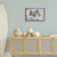 Cadre flottant Cool Palm Trees Sunrise, design par Ramona Murdock-1099308843-1099308845