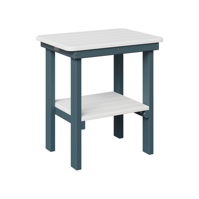 Berlin Gardens Rectangular End Dining Table, Slate, White