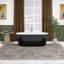 Baignoire de trempage autoportante en acrylique 67 po. X 31,5 po.