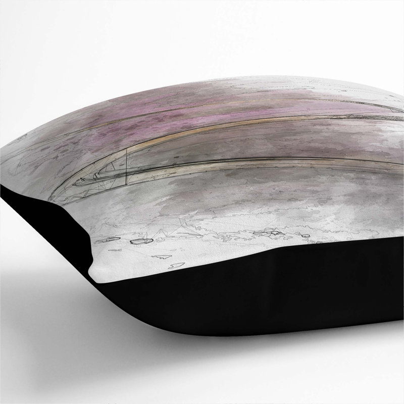Square Throw Cushion, Black, 40cm H x 40cm W x 15cm D