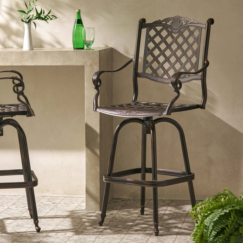 TABOURET DE BAR EN FONTE D'ALUMINUM