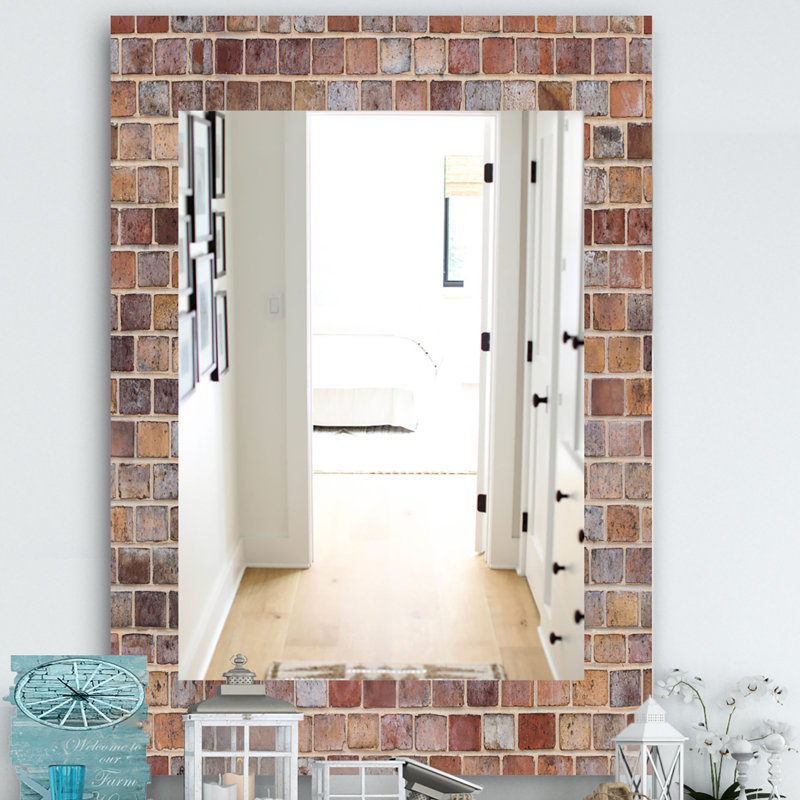 Miroir mural brique iii, H 24 po x l 32 po