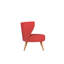 Élégant fauteuil à oreilles avec structure en bois massif, tissu rouge tuile | 100% polyester, facile à nettoyer, 31,5 po x 29,1 po x 29,1 po | 32 mousses en mousse pour un confort ultime | Parfait pour les salons et les hôtels, design élégant et durable-1793148370