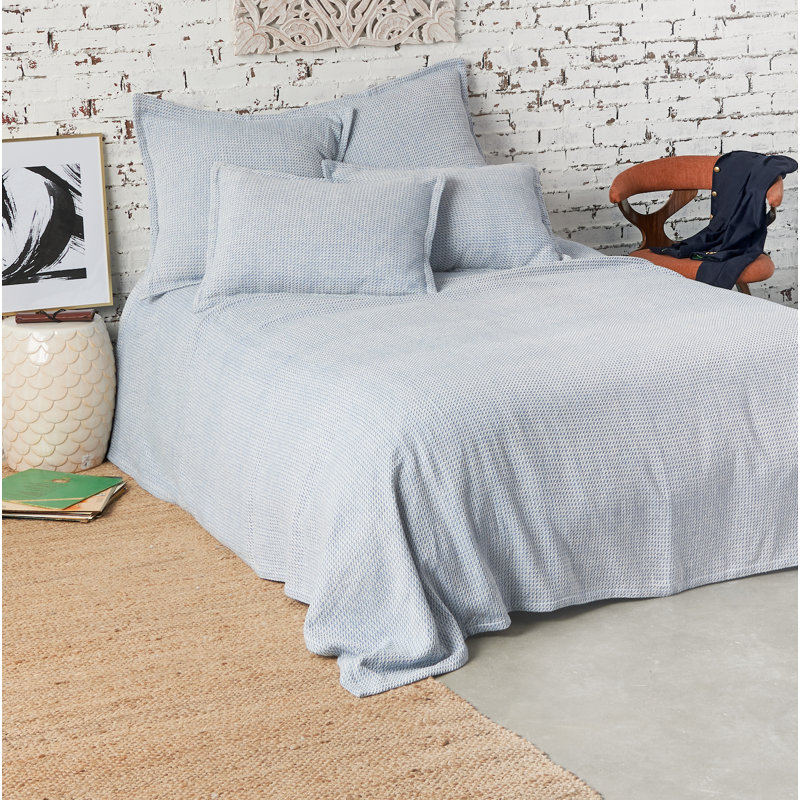 Freja Hand Woven Throw Blanket, Santorini, Full/Queen