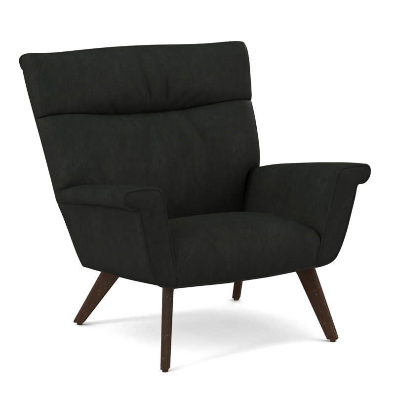 Armchair, Salvador Asphalt, White