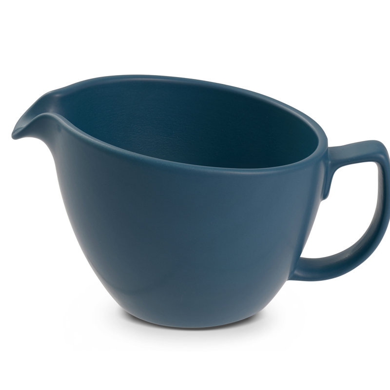 Nambe Orbit Creamer, Aurora Blue